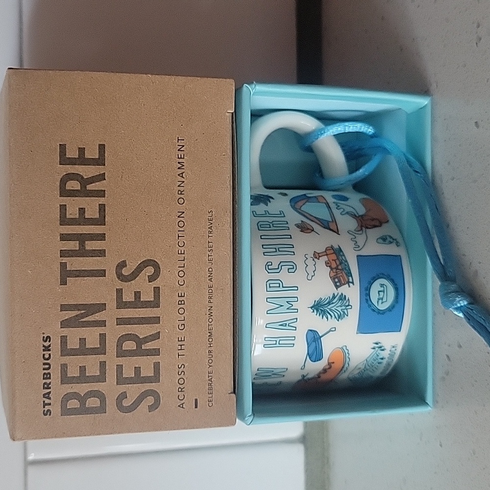 Starbucks New Hampshire 🏔Been There 🫎Mini Mug Ornament 2023 DISCONTINUE